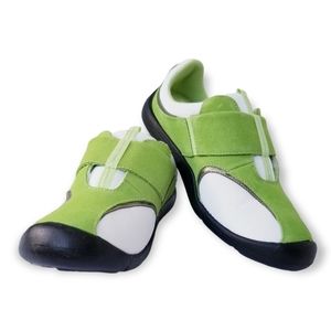 Soft Walk Kiwi Green and White "Step N Up" Athletic Shoes Woman's Size 9M